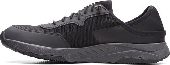 Clarks - Maat 40 - Davis Low Heren Sneakers - Black Combi