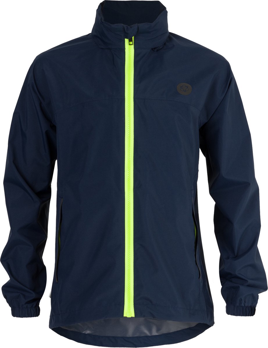 jas, windbreaker, neon rits, n silhouet, lange mouwen