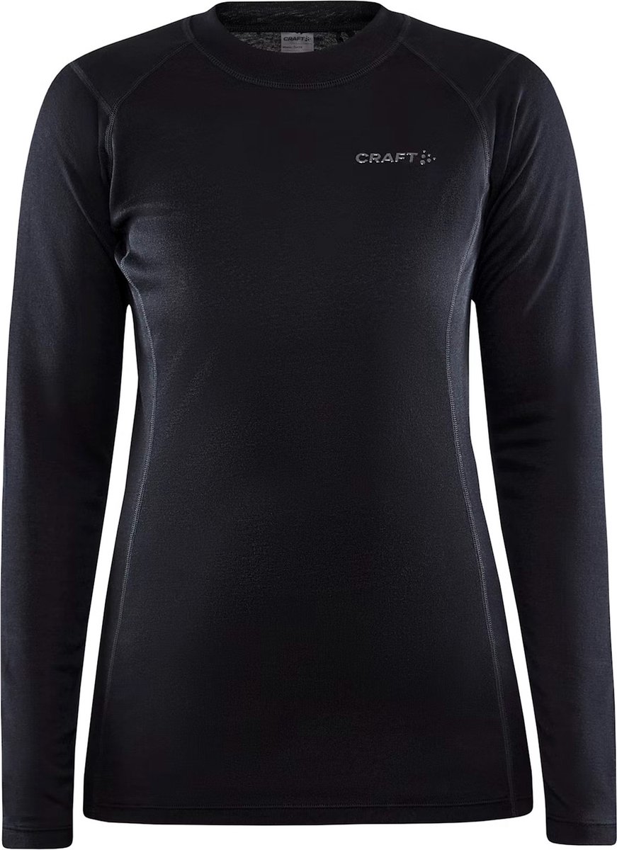 Craft - maat M - Warm Thermoshirt dames - Lange mouw - Core Warm - Zwart
