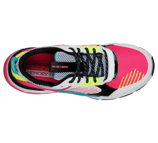 Skechers Street Status - maat 28 - Take Notice Meisjes Sneakers - White Black/Multi
