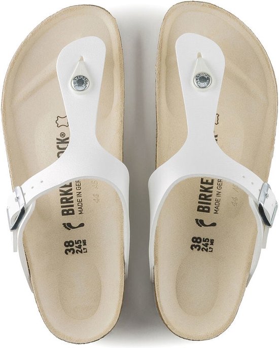 Birkenstock  - Maat 39 -  Gizeh Dames Slippers - White