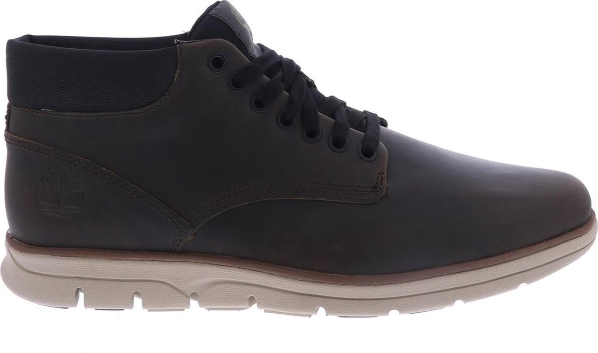 laarzen, hoge enkel, bottekleur, leren, sneakerboot
