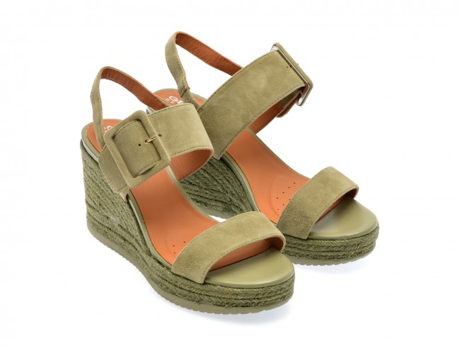 Geox Sandalen - kaki, D35GVB, suède - mt 38