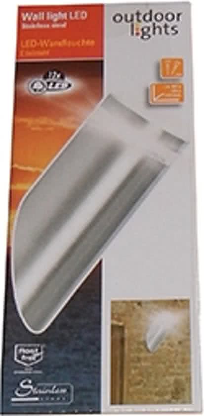 Outdoor Lights - Wandlamp - Buitenverlichting - INOX - 12 LED - 60 x 60 x 150 mm - max. 50 W