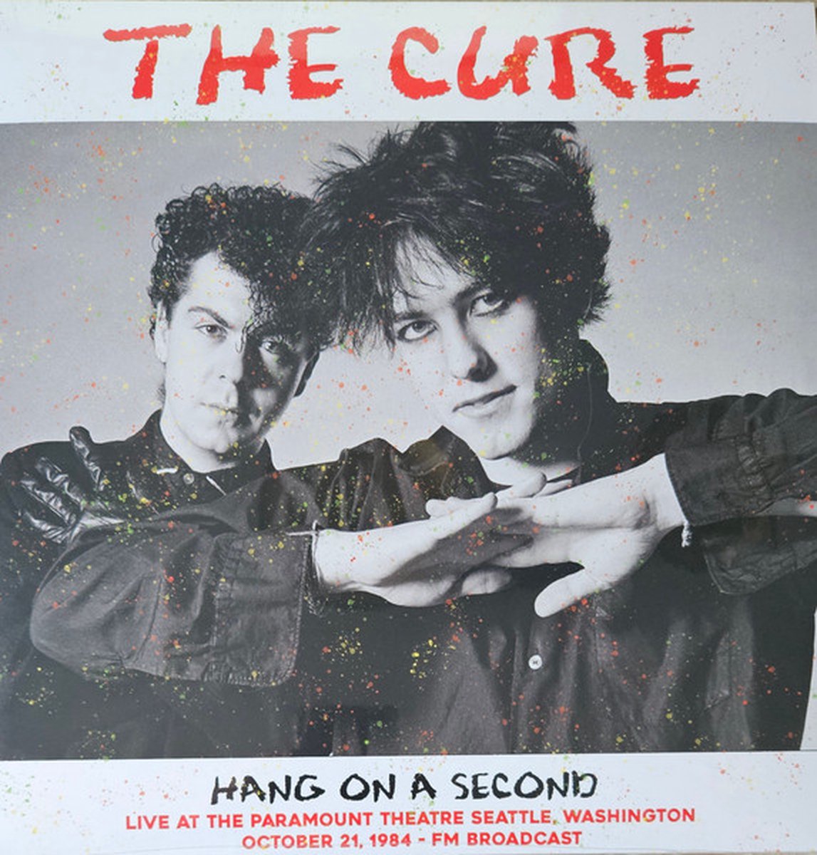 concert poster, The Cure, live poster, Seattle 1984, black white photo