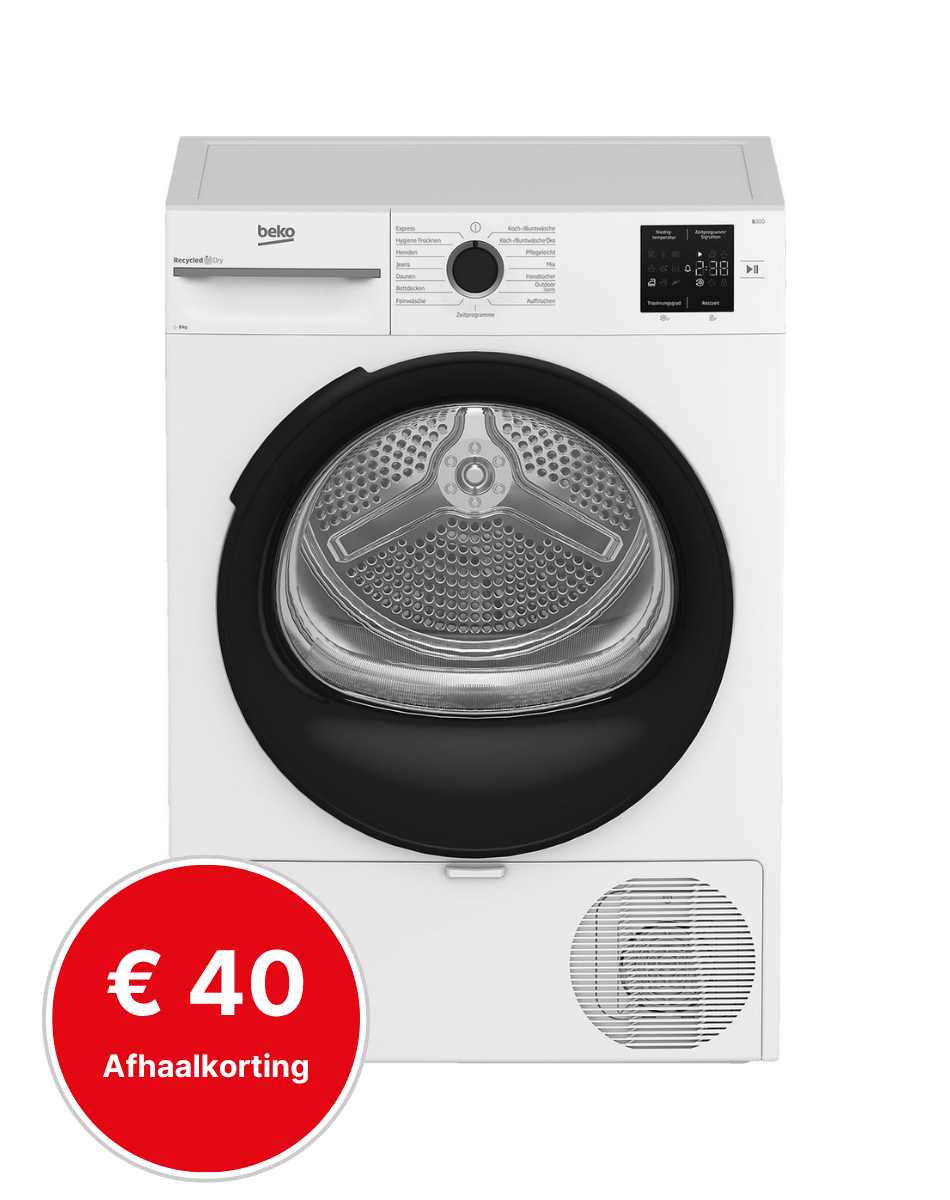 wasmachine, voorlader, frontladder, wit, ui-tunct