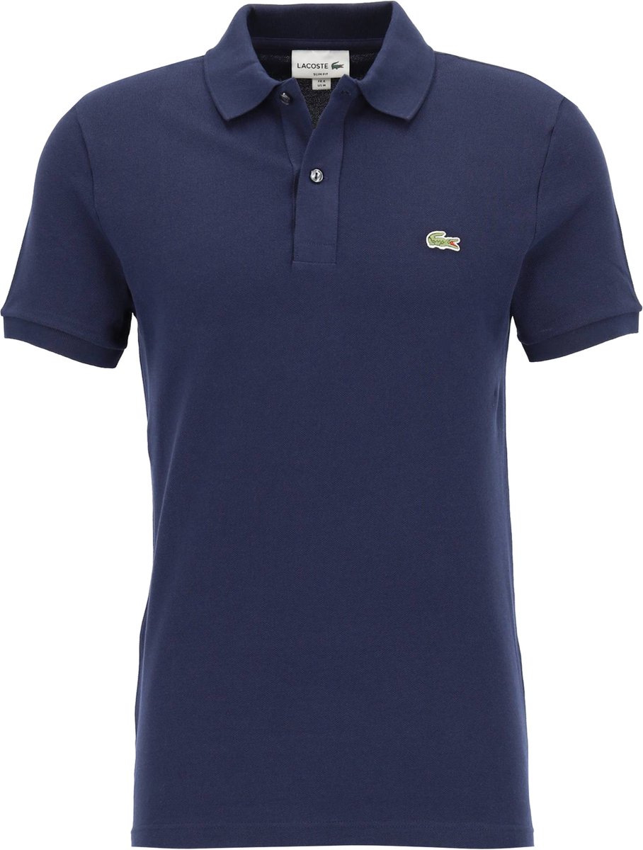 polo, polo shirt, korte mouw, navy blauw, katoen