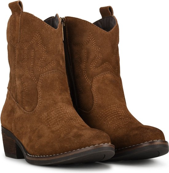 laarzen, bruine, suede, booties, antislipzool