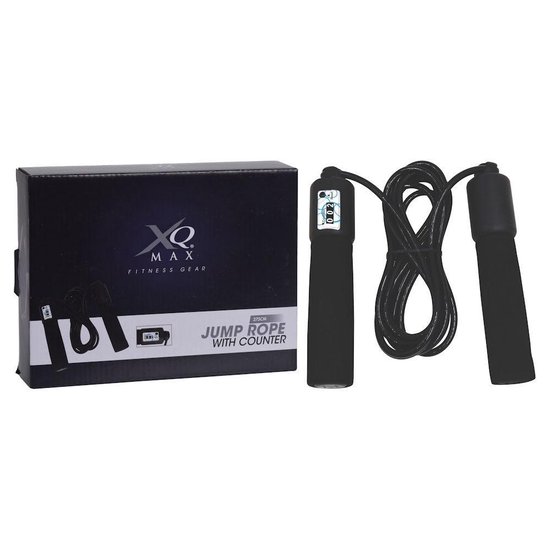 XQ Max - Springtouw met teller - Unisex - Zwart