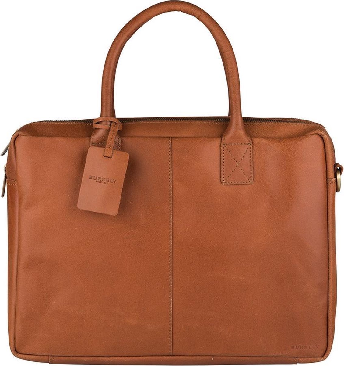 BURKELY Vintage Taylor Aktetas - 15.6 inch laptoptas - Cognac