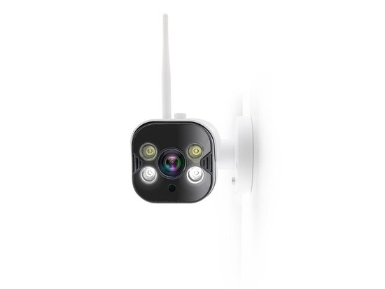 Caliber HWC404 - Smart wifi camera - met LED spots - Wit