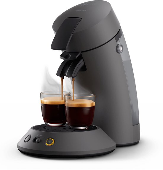 Philips Senseo Original Plus Koffiepadmachine CSA210/50 - Keuze uit 1 of 2 Kopjes - Instelbare Intensiteit - Automatische Uitschakeling - Kasjmiergrijs