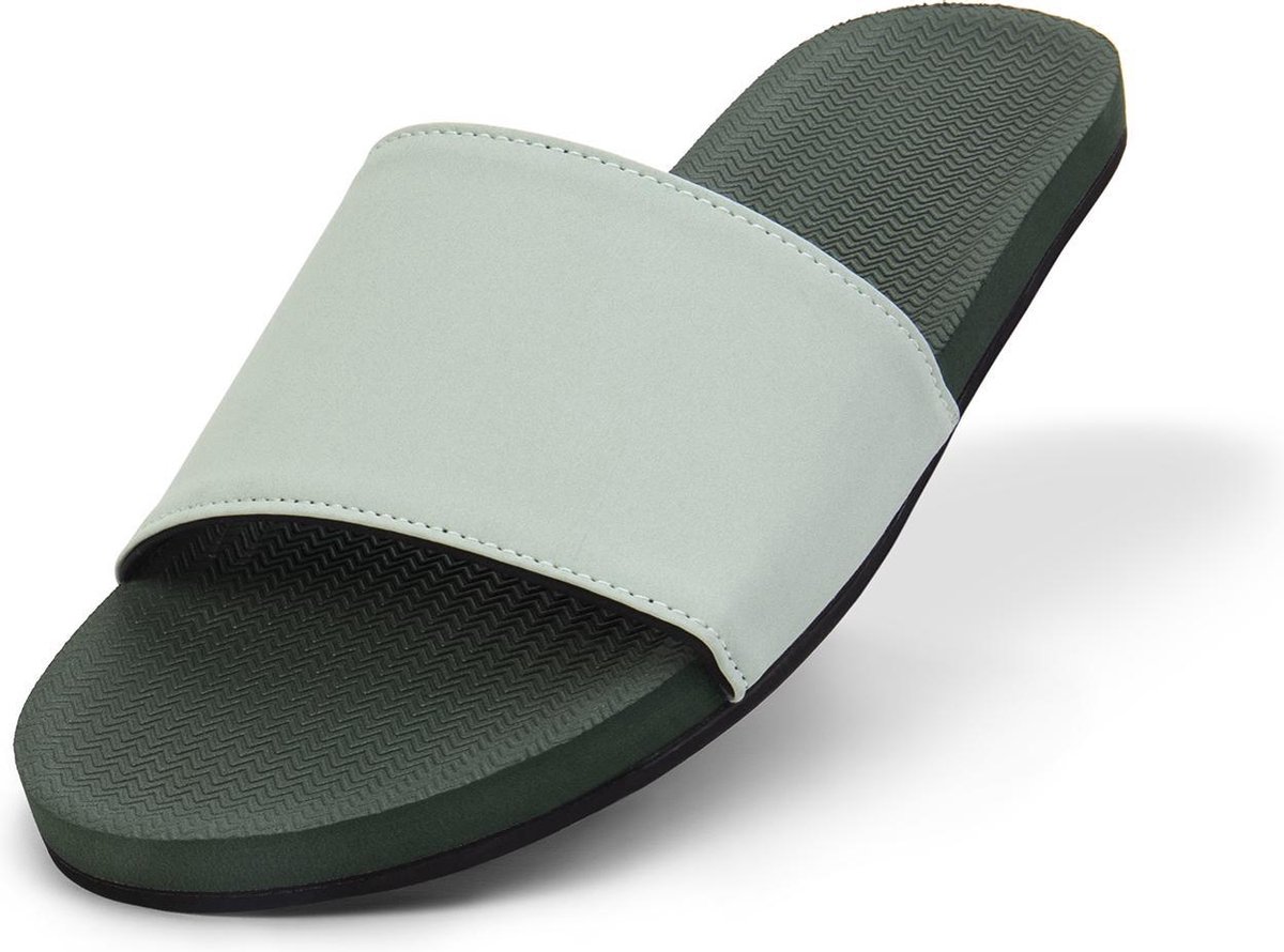 Indosole Slides Color Combo - Maat 39/40 - Dames Slippers - Groen