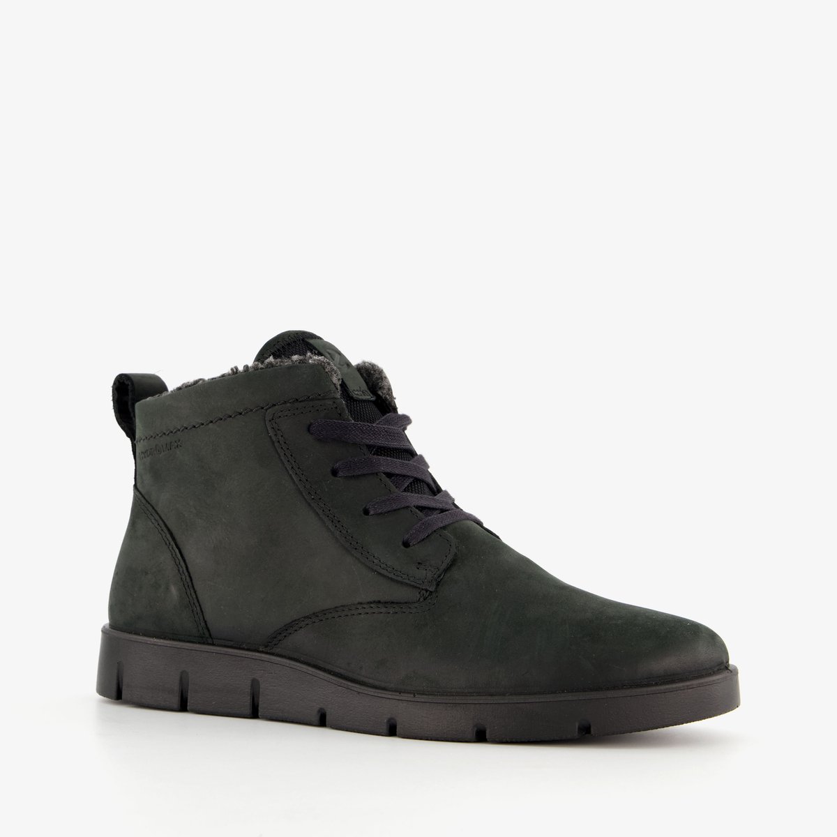 laars, boot, veterschoen, zwart, suède