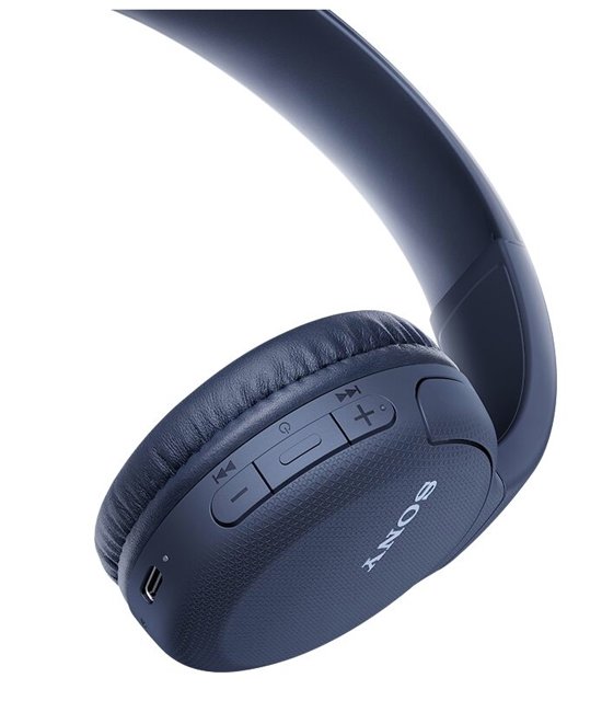 Sony WH-CH510 - Bluetooth koptelefoon met 35 uur accu - Blauw