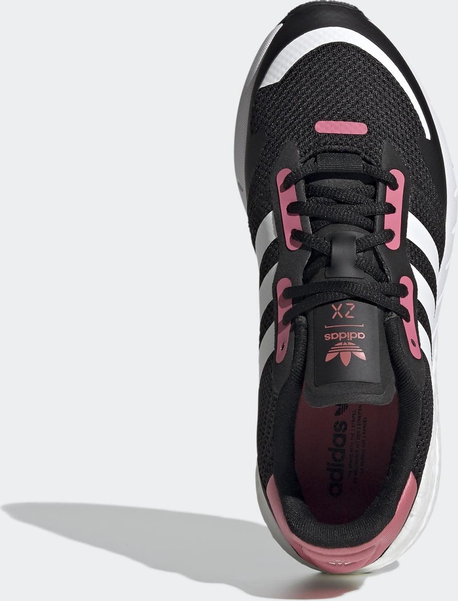 adidas ZX 1K Boost W - Maat 37 1/3 - Dames Sneakers - Core Black/Ftwr White/Hazy Rose