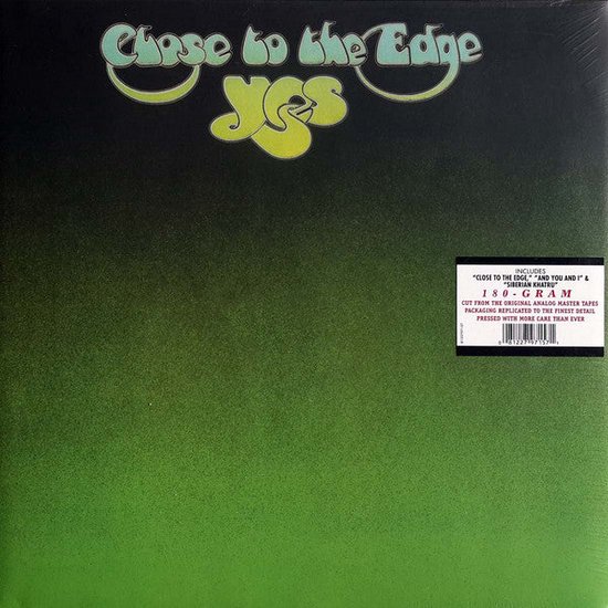 Yes - Close To The Edge (LP) Tekst, Papier