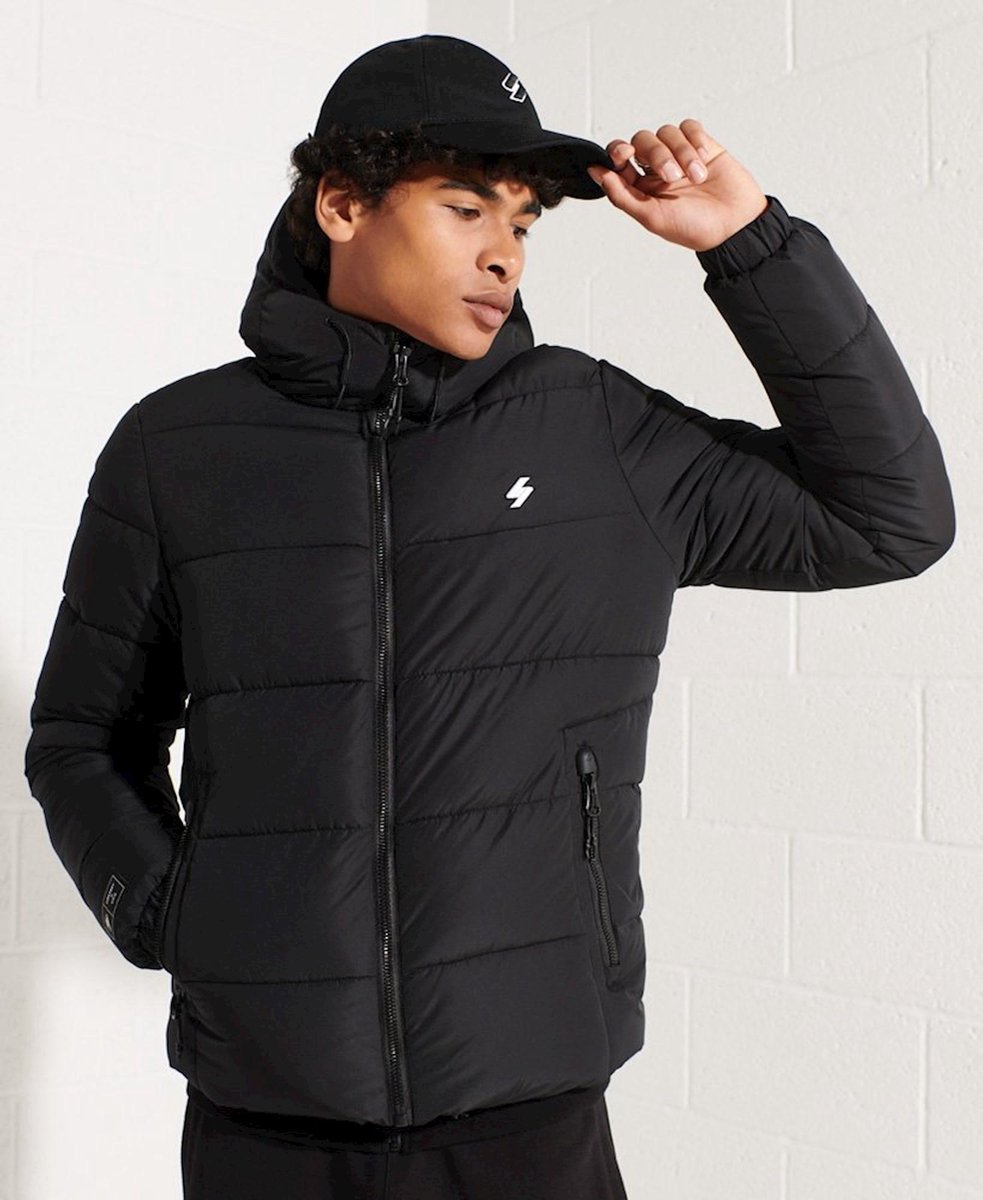 Superdry - Maat 3XL - Code SL Hooded Longline Puffer Heren Jas