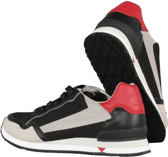 Guess - Maat 39 - Genova Heren Sneaker - Zwart/Grijs