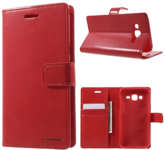 Mercury Blue Moon Wallet Case hoesje Samsung Galaxy J5 2015 rood