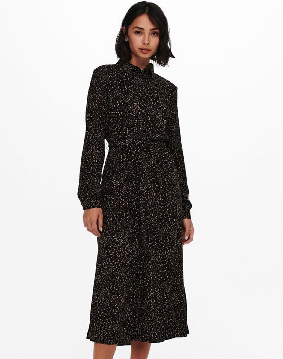 ONLY ONLBRANDY L/S MIDI SHIRT DRESS WVN - XS - Dames Jurk
