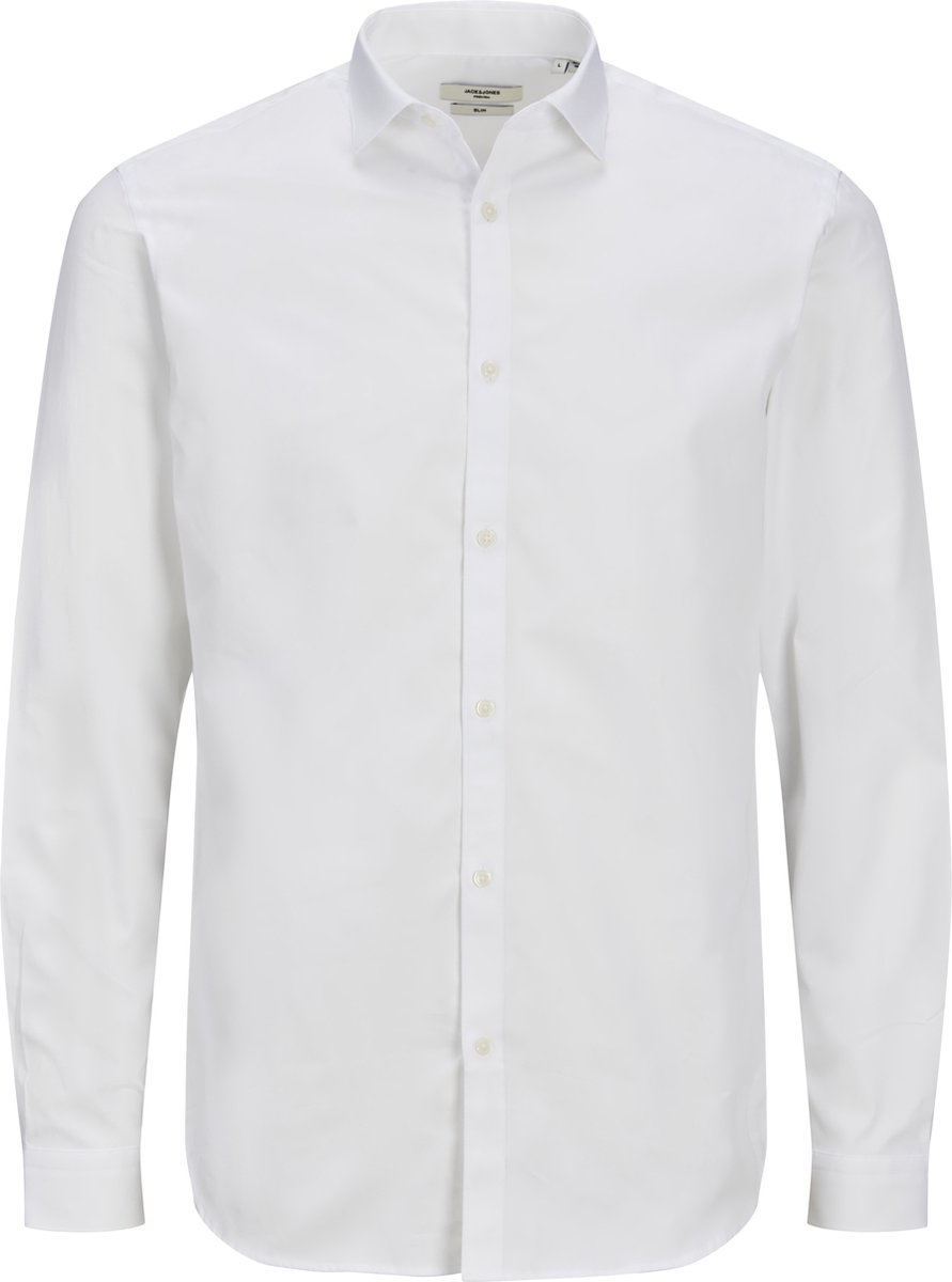 wit overhemd, katoenen overhemd, wit, button-down, lang mouw