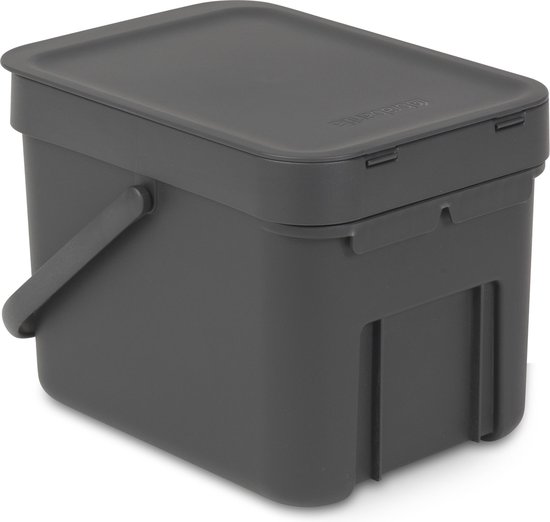Brabantia Sort & Go Prullenbak - 6 l - Grey