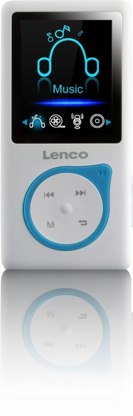 Lenco Xemio-668 - MP3-Speler incl. 8GB micro SD en oordopjes - Blauw