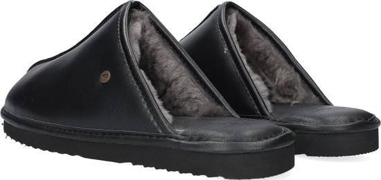 Warmbat - maat 43- Barron Suede Heren Pantoffels - Black