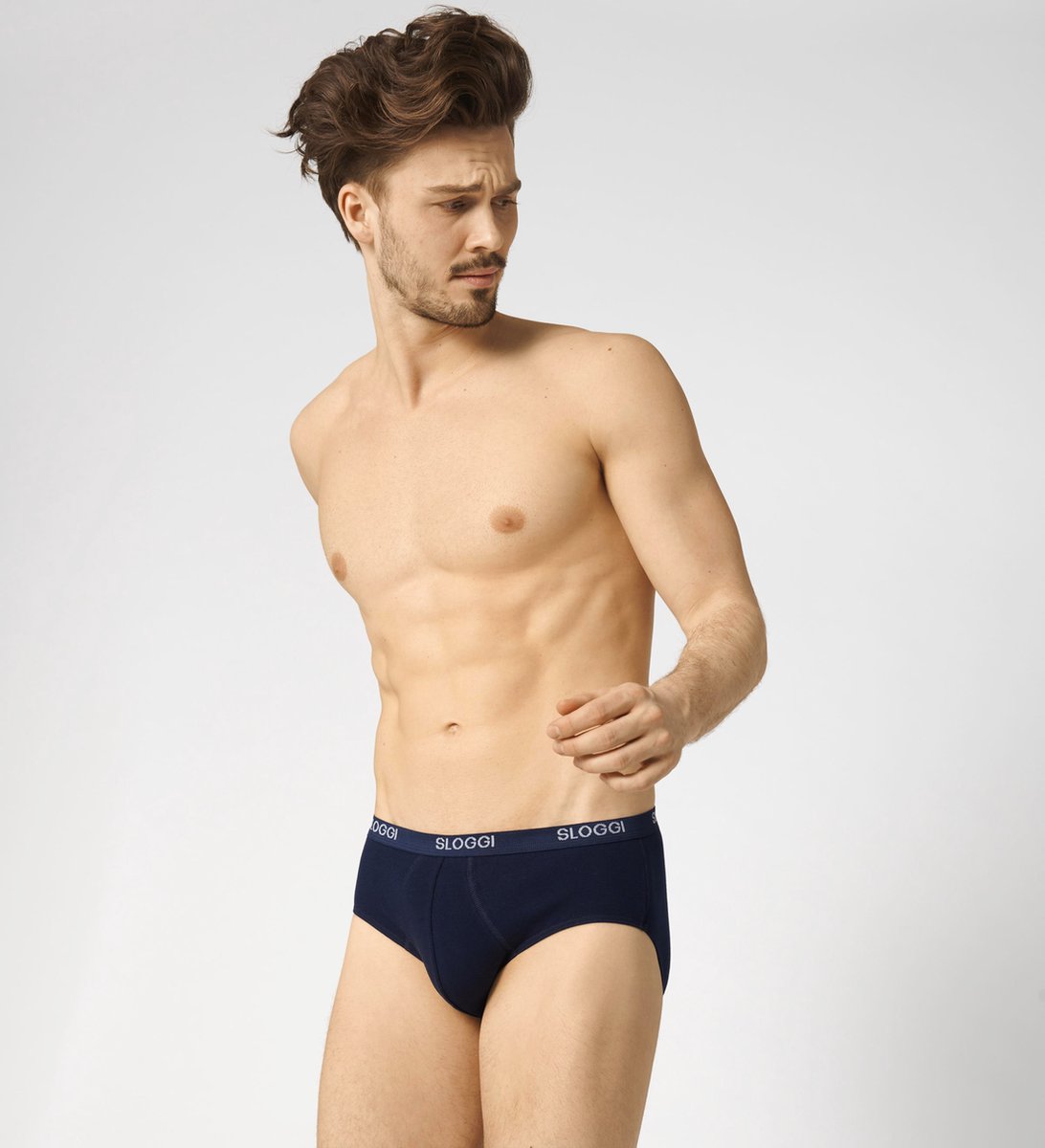 onderbroek, boxer, navy, strepen logo, zwartblauw