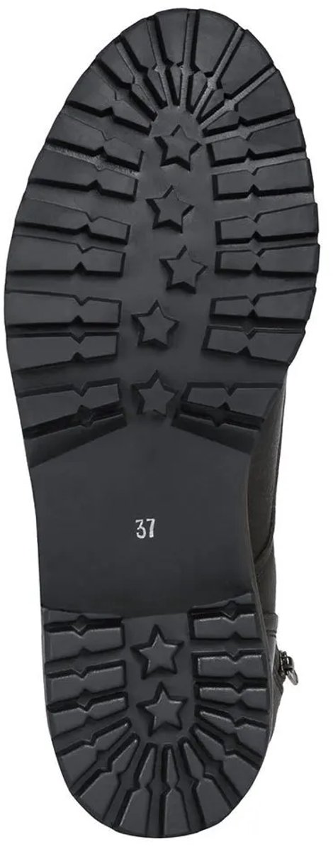 laars, boot, zwarte rubber, profielzool, maat 37