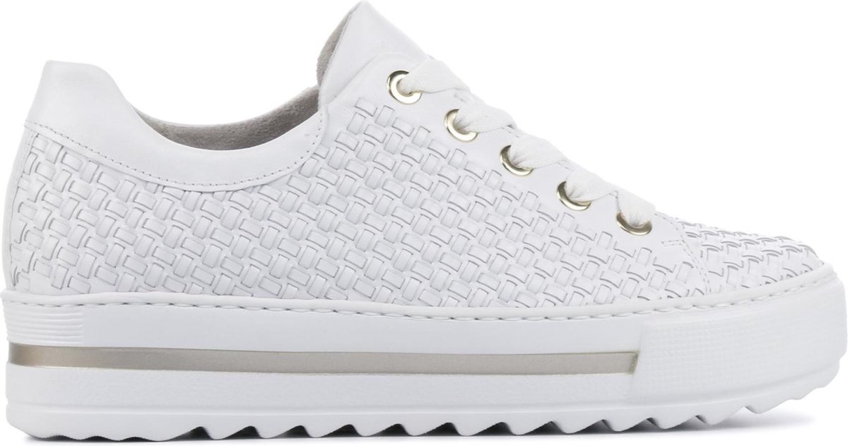 dgmoutlet-nl-Gabor-maat-38-5-66-499-60-Dames-Sneakers-Wit-aanbieding-sale-korting Kleding, Schoeisel, Schoen, Sneaker, Canvas, Kleding, Schoeisel, Schoen, Sneaker, Canvas