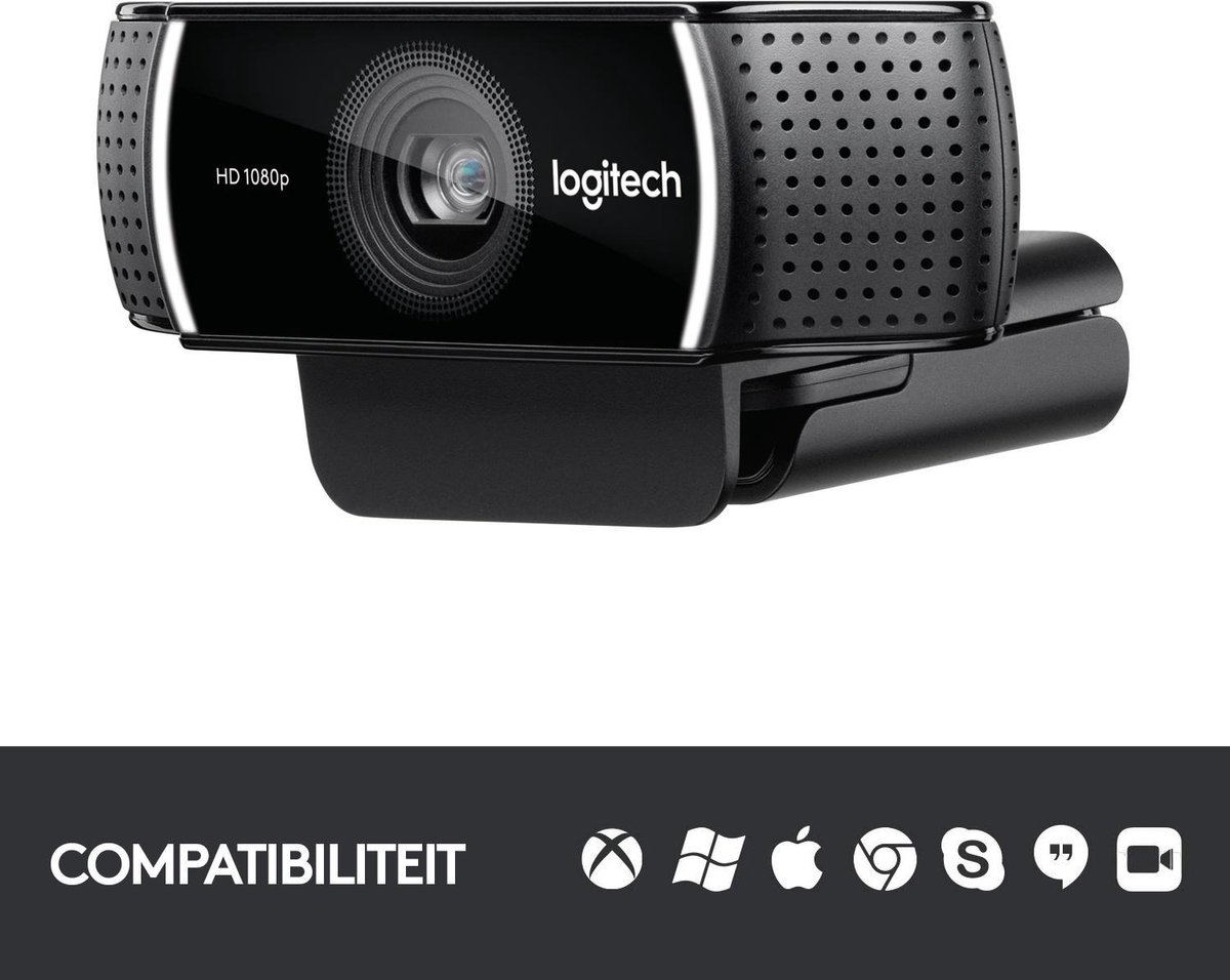 DGMoutlet-nl-Logitech-Webcam-C922-Pro-Stream-Webcam-Full-HD-Webcam-Zwart6 Logitech Webcam C922 Pro Stream Webcam - Full HD Webcam - Zwart
