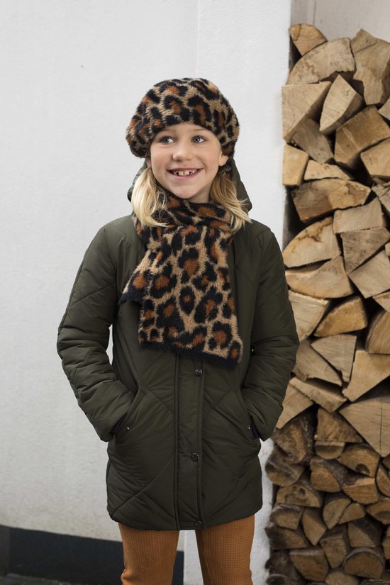 Flo Meisjes Winterjas Maat 116  - Army