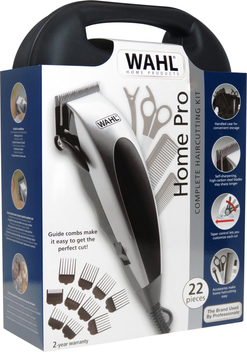 haartrimmer, trimmer, gestrand groomingskit, snoer, 22-delige set