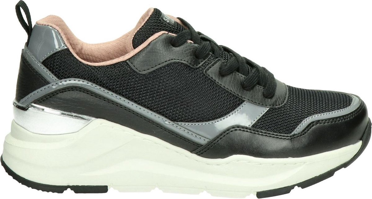 Skechers - Maat 39  Rovina - Clean Sheen Dames Sneakers - Black