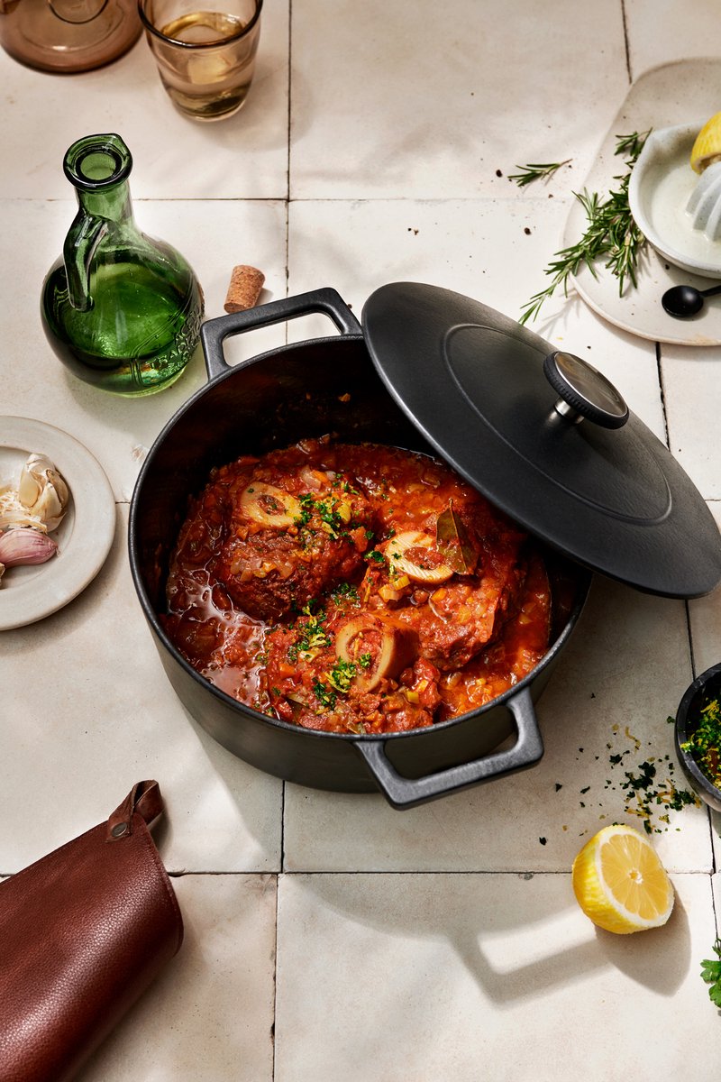 Boretti - Solido Dutch Oven 26 cm - braadpan - gietijzer - zwart - 5.8 Liter