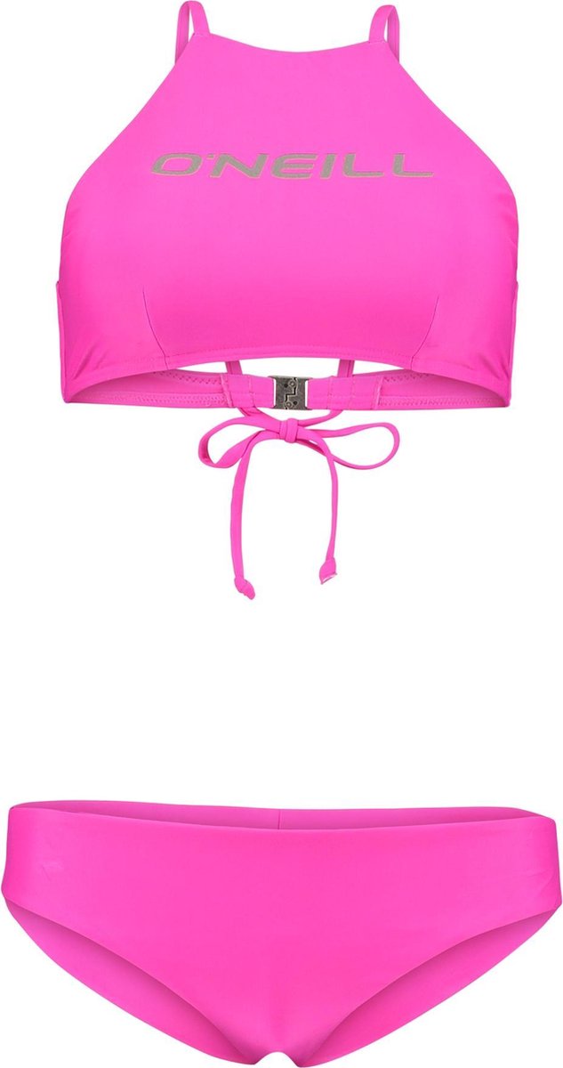 zwembroek, bikini, neonroze, koordje, sportkleding