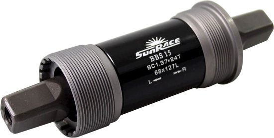 Sunrace Trapas Spieloos Bsa 127 Mm Zilver/zwart