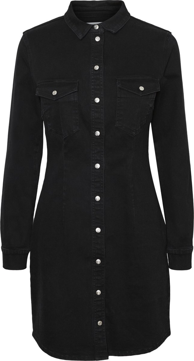 Noisy may - Maat L - NMJOY L/S DRESS SU033BL Dames Jurk