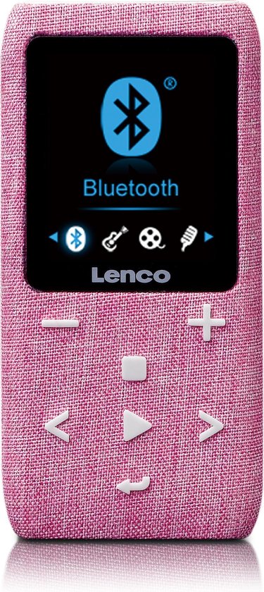 Lenco Xemio-861PK - MP3-speler met Bluetooth® en 8 GB micro SD - Roze