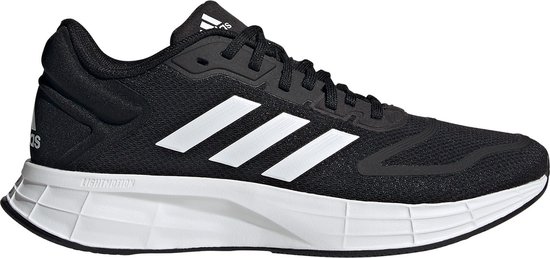 sportschoen, zwart, mesh, witte zool, schokabsorberende tussenzool