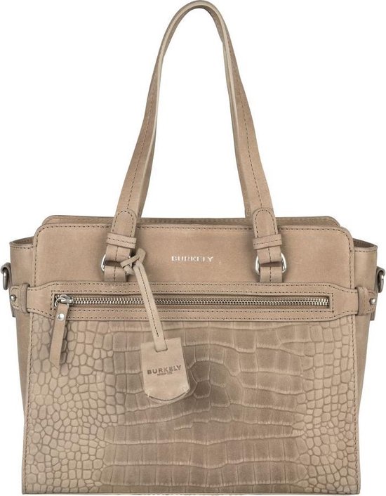 BURKELY Croco Cody Handbag S - Grijs