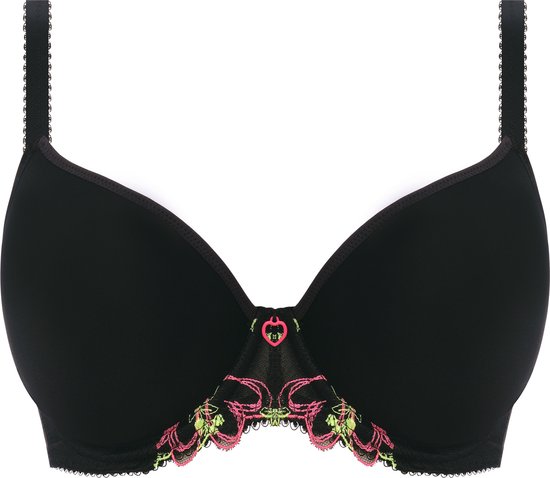 bh, underwear, bra, zwart, kant