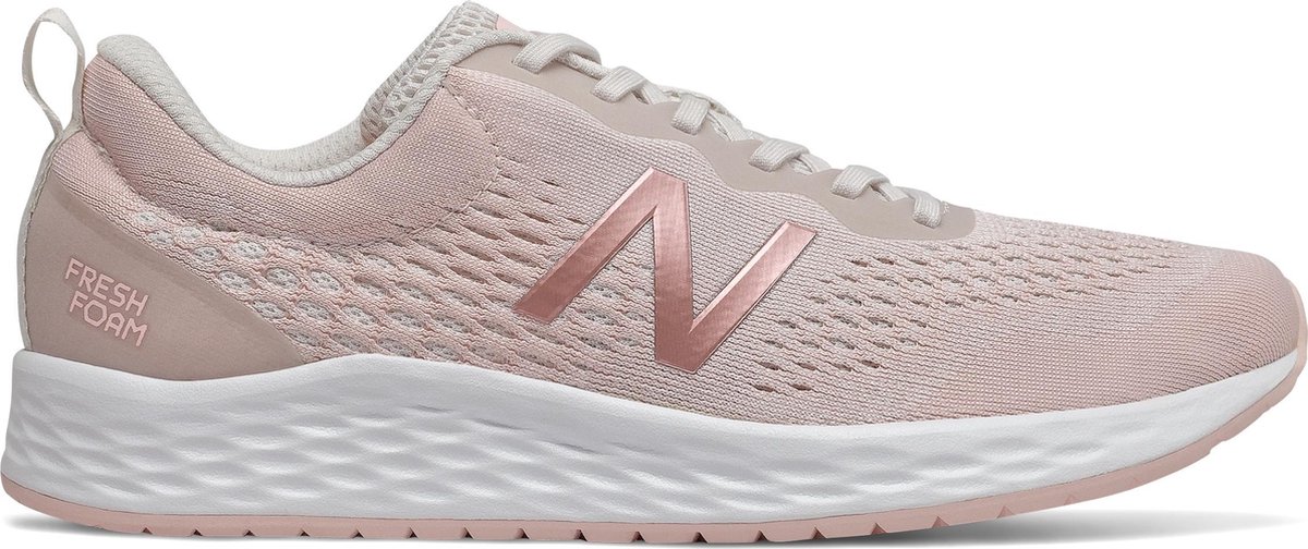 womens sneaker, running shoe, mesh upper, pink, fresh foam