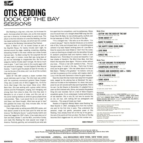 Otis Redding - Dock of the Bay Sessions (LP)