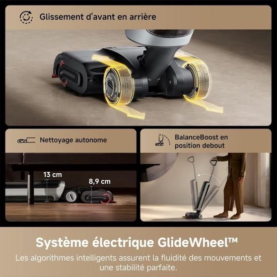 Dreame H15 Pro Heat – Draadloze Nat- & Droogzuiger met actieve dweilfunctie – 130AW zuigkracht – 82°C zelfreinigende technologie – Alles-in-één vloerreiniger - Geschikt voor huisdieren
