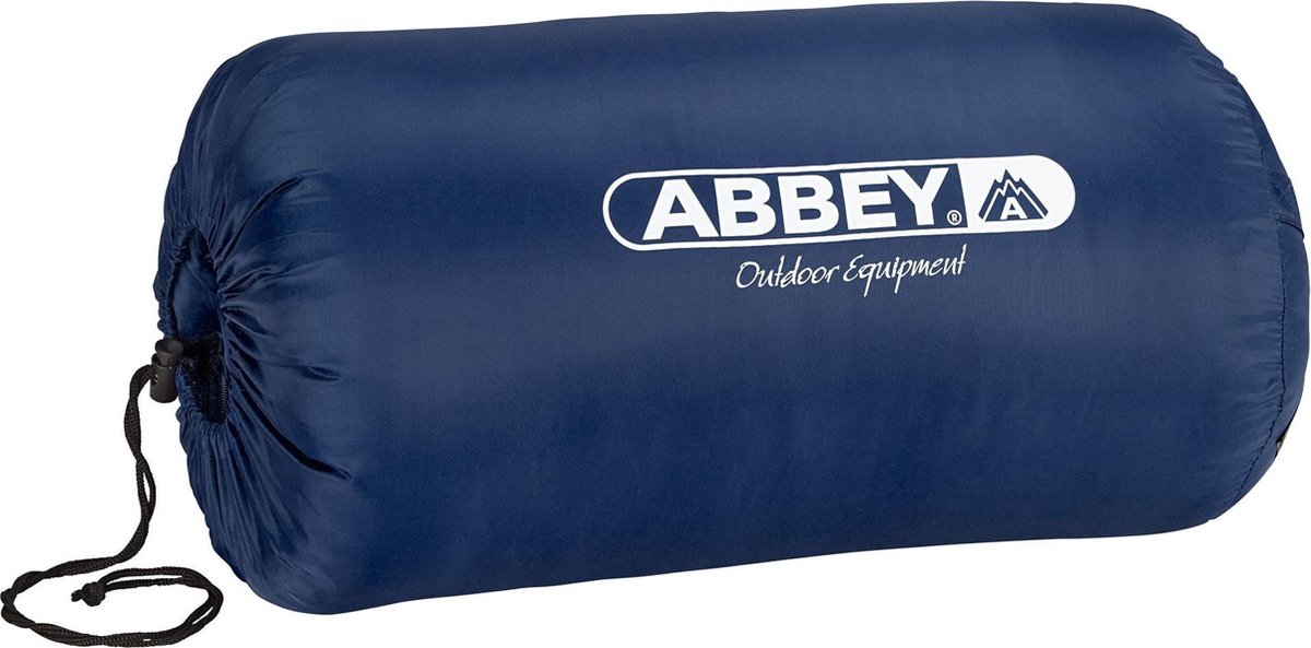 Abbey Camp Dekenmodel Basic - Slaapzak - 210 x 85 cm - Marine/Zand