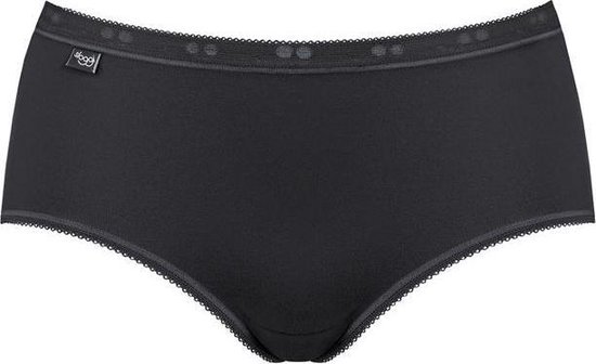 sloggi - maat 46 - Basic+ Dames Midi slip - 4pack - Zwart