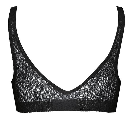 Sloggi  - Maat L - ZERO Feel Lace Bralette - Zwart
